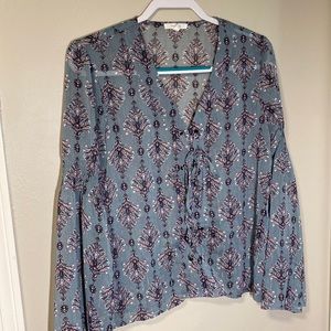 Maurice’s blouse with tie v neck